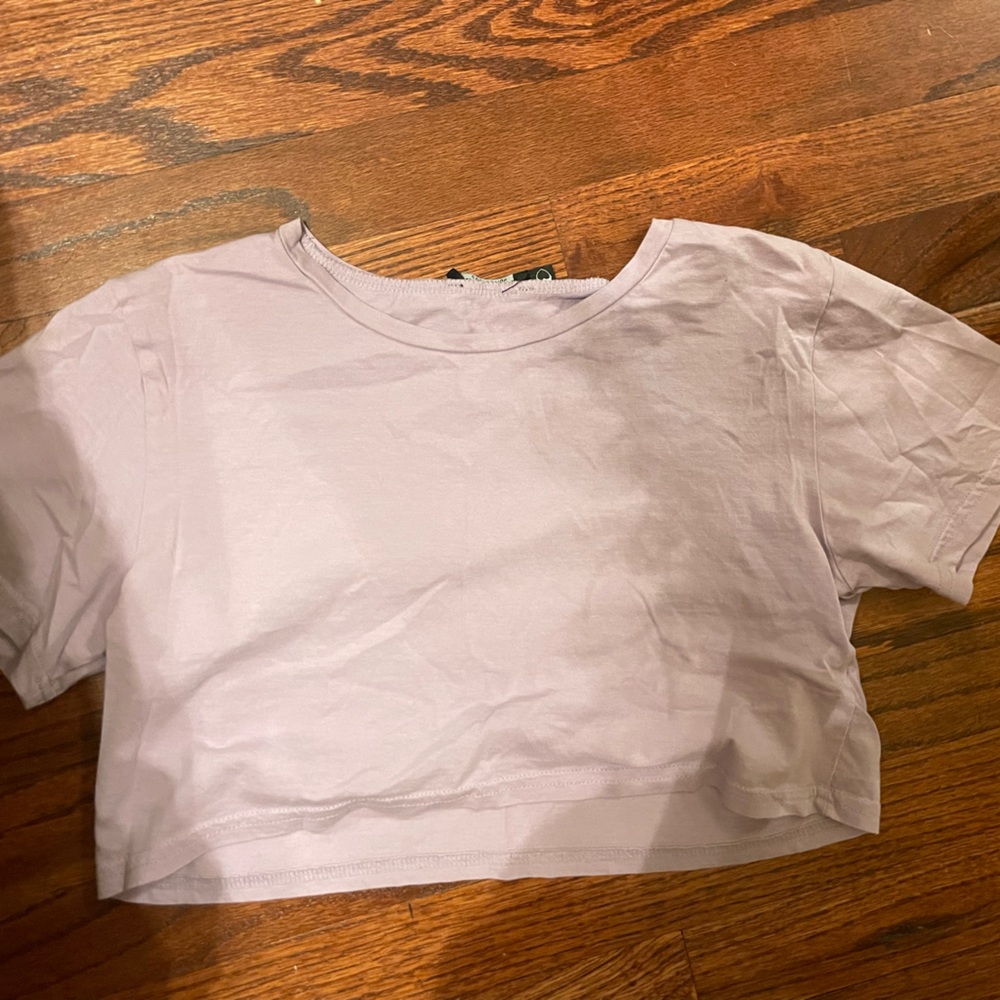 Nasty Gal Lavender Crop Top